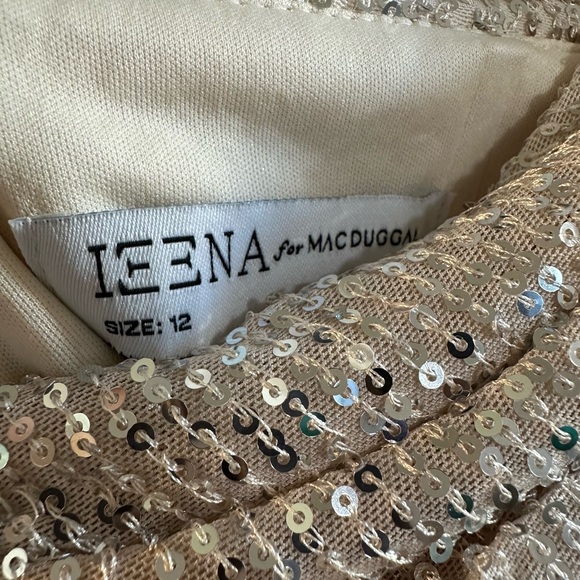 Ieena for MAC DUGGAL sequined drop shoulder gown - Picture 8 of 8